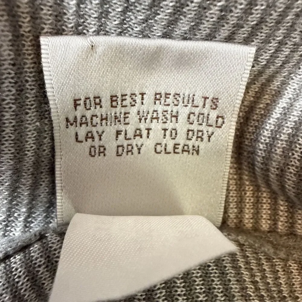 Peter‎ Millar Quarter Zip Mock Neck Sweater XXL Gray Cotton Blend Golf Logo*